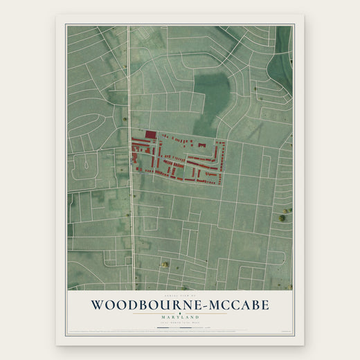 Woodbourne-McCabe, Maryland map print, the full design