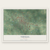 Vidalia, Georgia map print, the full design