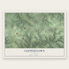Coopertown, Tennessee map print, the full design