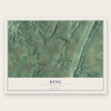 King, Pennsylvania map print, the full design