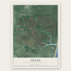 Ocean, Monmouth County, New Jersey map print, the full design