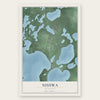 Nisswa, Minnesota map print, the full design