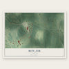Bon Air, Alabama map print, the full design