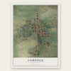 Fairfield, Washington map print, the full design