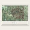Tigard, Oregon map print, the full design