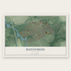 Runnemede, New Jersey map print, the full design