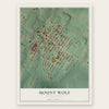 Mount Wolf, Pennsylvania map print, the full design