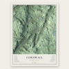 Cornwall, Connecticut map print, the full design