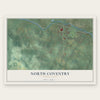 North Coventry, Pennsylvania map print, the full design