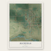 Richfield, Idaho map print, the full design