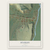 Stanley, Idaho map print, the full design