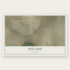 Willard, New Mexico map print, the full design