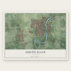 South Elgin, Illinois map print, the full design