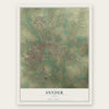 Snyder, Texas map print, the full design