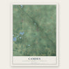 Camden, Hillsdale County, Michigan map print, the full design
