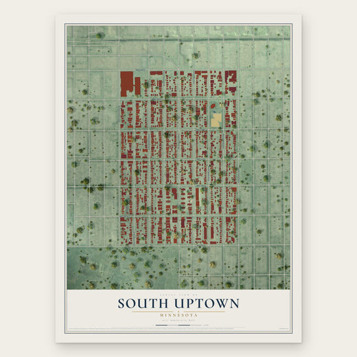 South Uptown, Minnesota map print, the full design