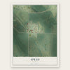 Speed, Kansas map print, the full design