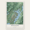 Hopatcong, New Jersey map print, the full design