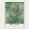 New Brockton, Alabama map print, the full design