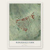 Ridgedale Park, Georgia map print, the full design