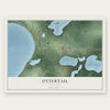 Ottertail, Minnesota map print, the full design