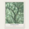 Georgetown, New York map print, the full design