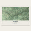 Burns, Tennessee map print, the full design