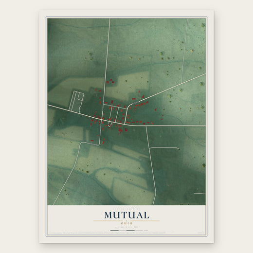 Mutual, Ohio map print, the full design