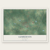Lumberton, Mississippi map print, the full design