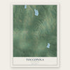 Toccopola, Mississippi map print, the full design