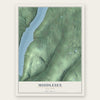Middlesex, New York map print, the full design