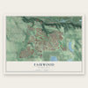 Fairwood, Washington map print, the full design
