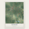 Denmark, South Carolina map print, the full design