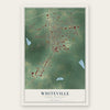 Whiteville, North Carolina map print, the full design