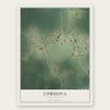 Cordova, South Carolina map print, the full design