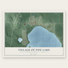 Fife Lake, Michigan map print, the full design