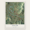 Jane Lew, West Virginia map print, the full design