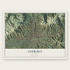 Coeburn, Virginia map print, the full design