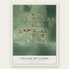 Galien, Michigan map print, the full design