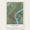 Forty Fort, Pennsylvania map print, the full design