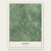 Lenox, Michigan map print, the full design