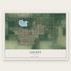 Luckey, Ohio map print, the full design