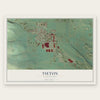 Tieton, Washington map print, the full design