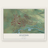 Stayton, Oregon map print, the full design
