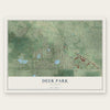 Deer Park, Illinois map print, the full design