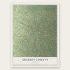 Greeley County, Kansas map print, the full design