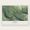 Basalt, Colorado map print, the full design