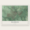 Bellbrook, Ohio map print, the full design