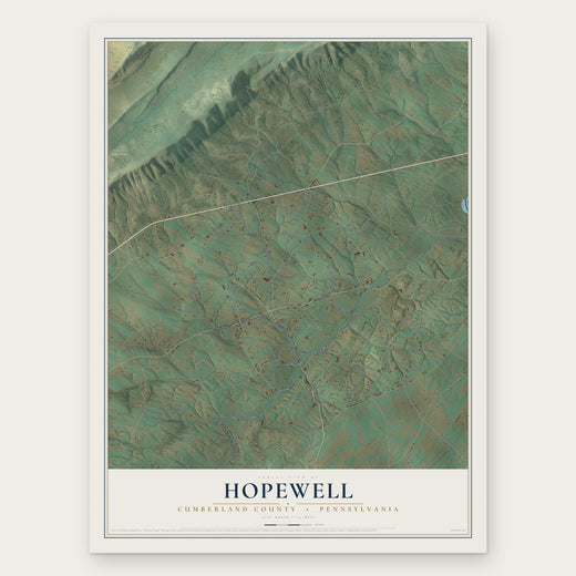 Hopewell, Cumberland County, Pennsylvania map print, the full design