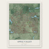 Apple Valley, Minnesota map print, the full design